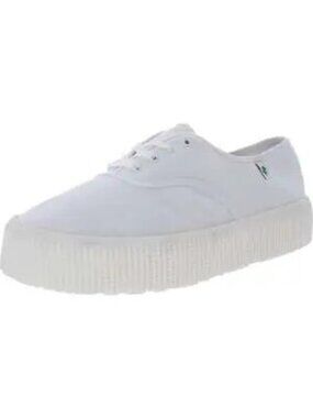 Cool Planet by Steve Madden Womens Floral Print Sneakers White Size 11 Defected